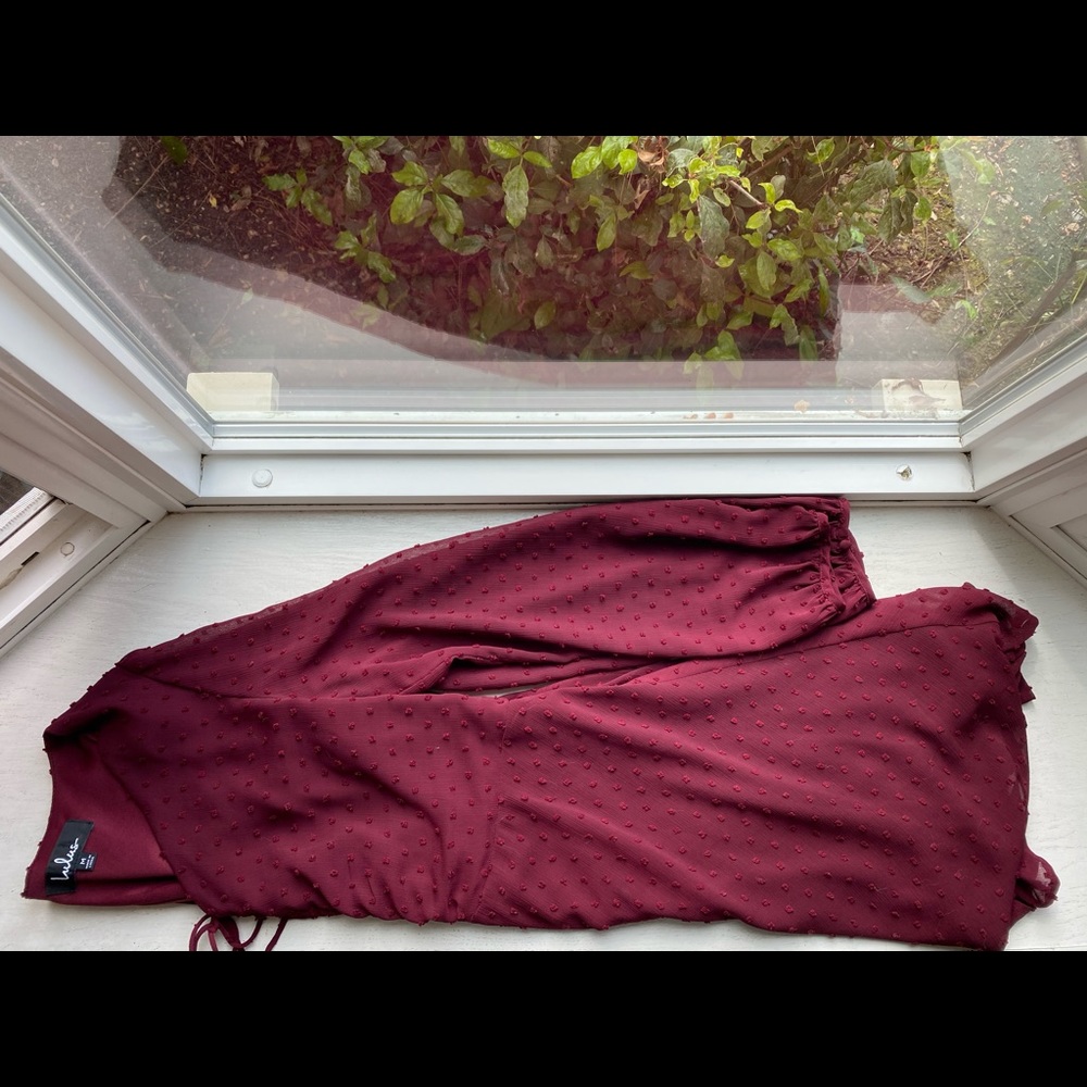 Lulus Burgundy Skater Dress